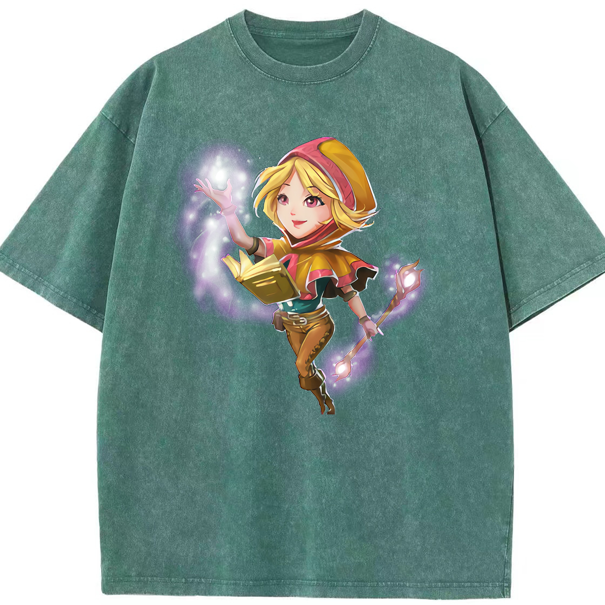 リーグ・オブ・レジェンド League of Legends LOL 綿100% ヴィンテージ風 半袖Tシャツ（フロントプリント）